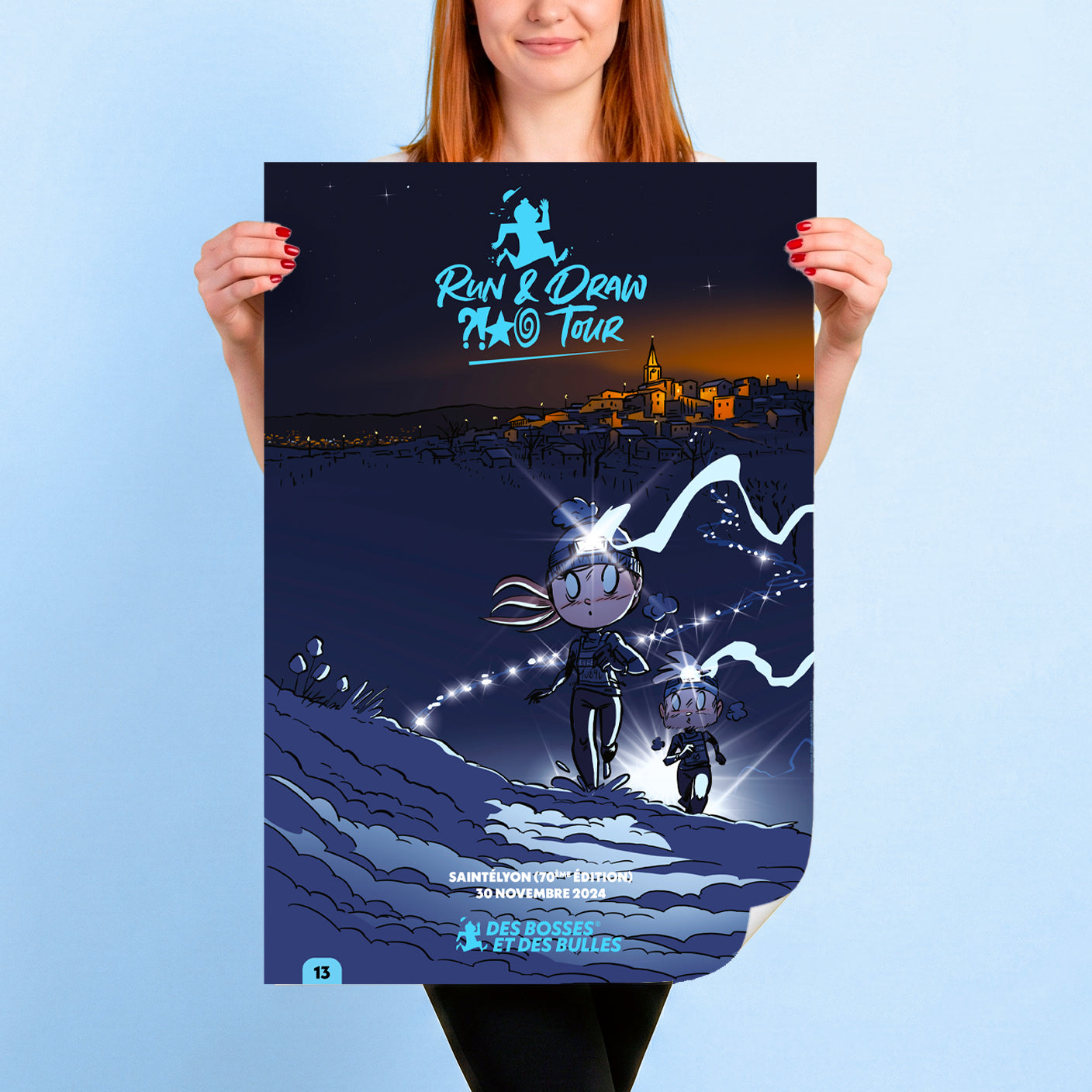 Affiche Des Bosses et Des Bulles n°13 – Saintélyon 2024