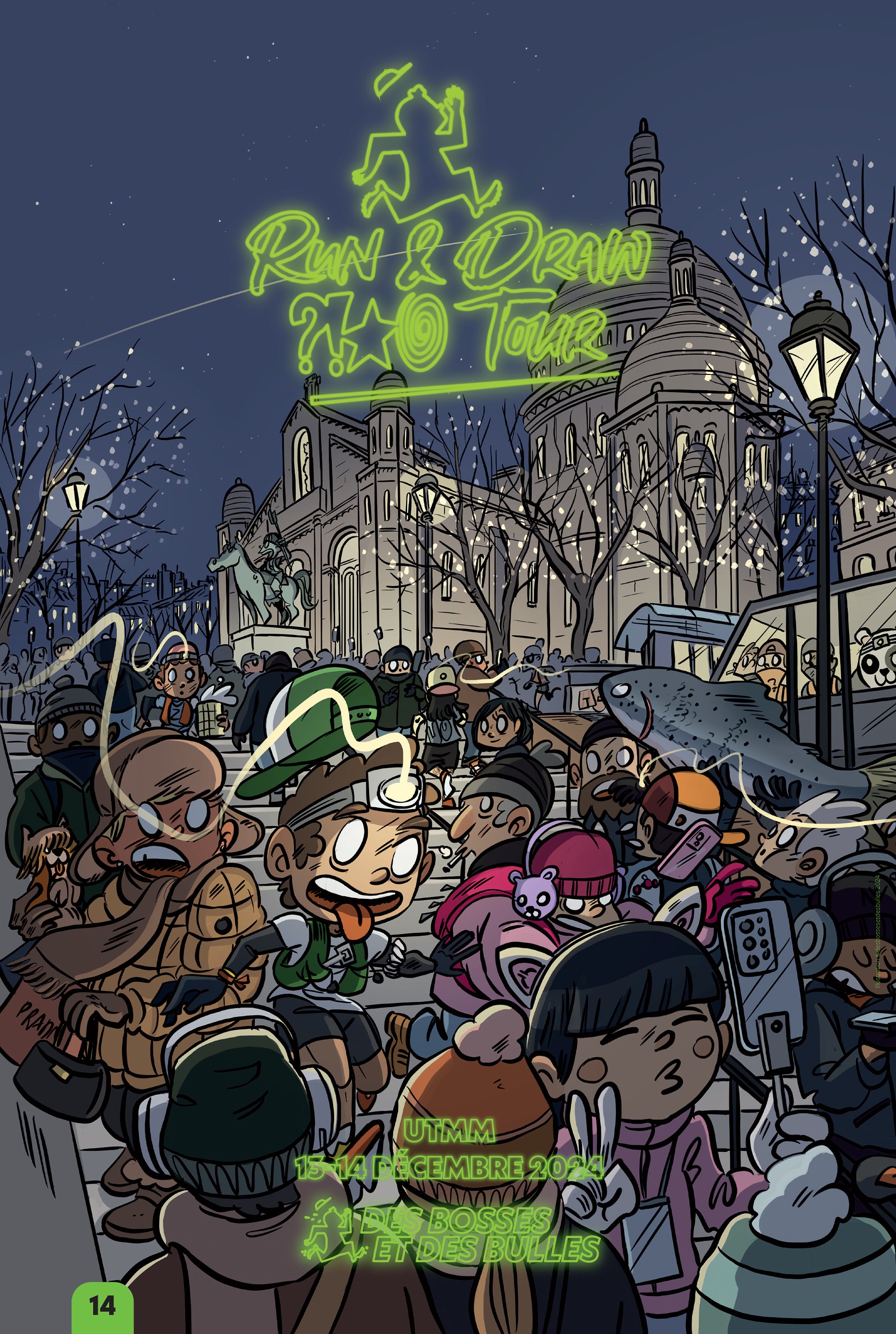 Affiche Des Bosses et Des Bulles n°14 – UTMM 2024