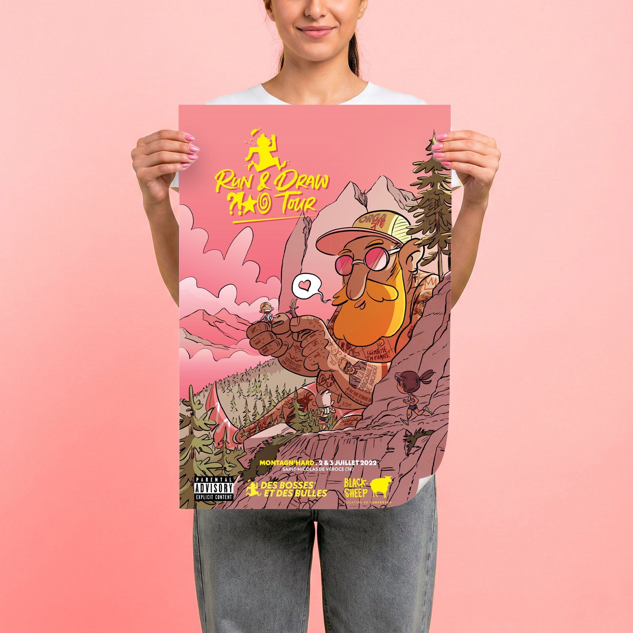 Affiche Des Bosses et Des Bulles n°3 – Montagn’Hard 2022