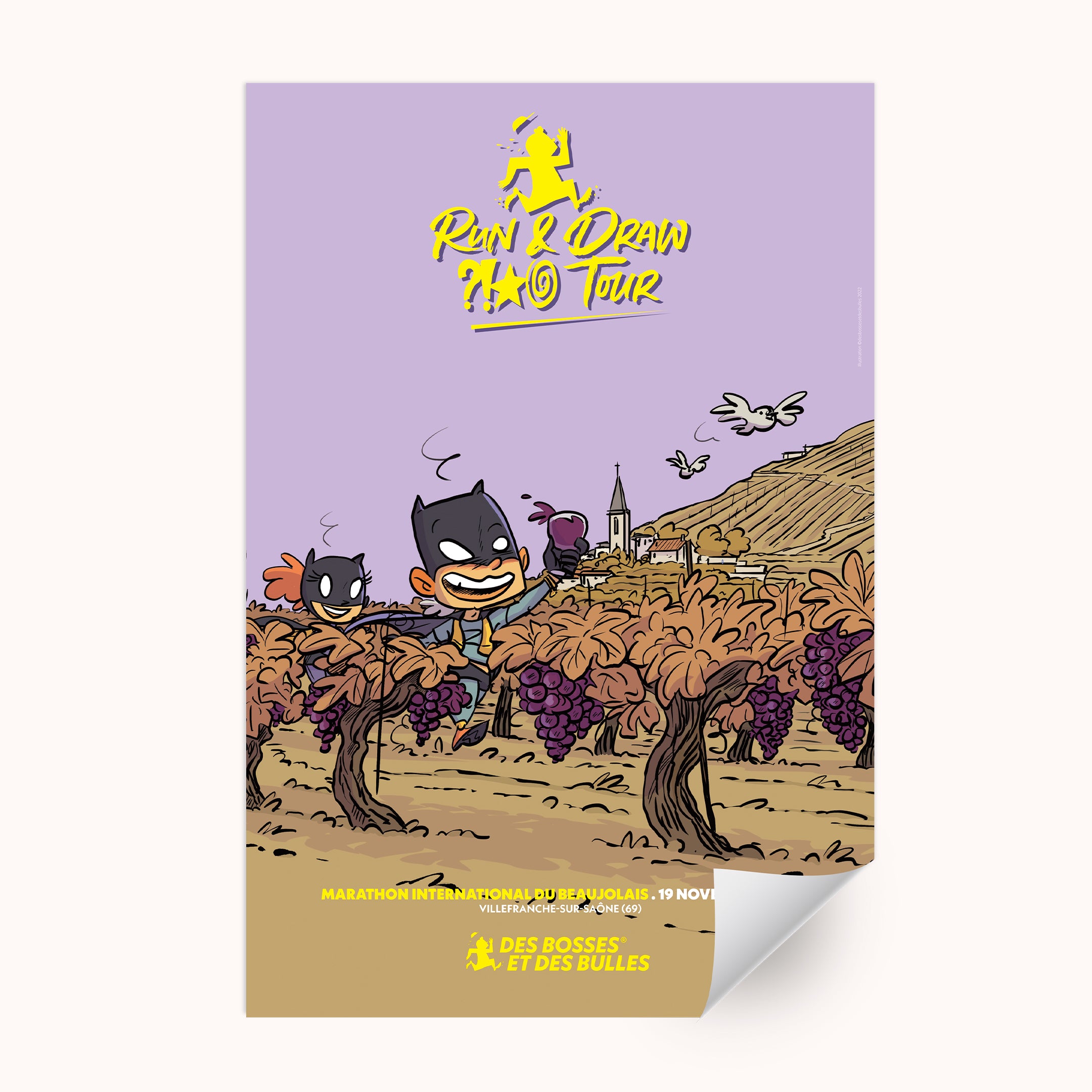 Affiche Des Bosses et Des Bulles n°6 – Marathon International du Beaujolais 2022