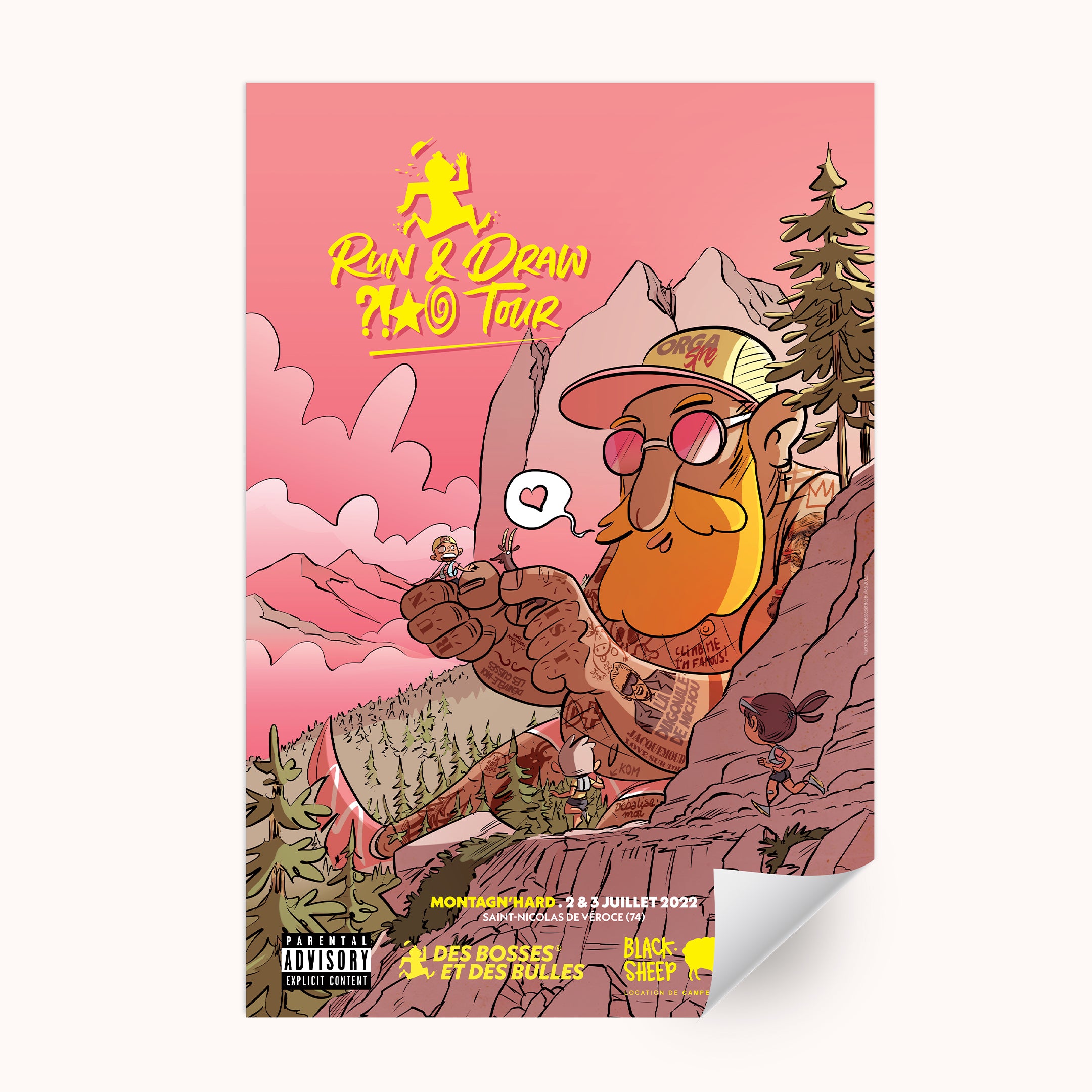 Affiche Des Bosses et Des Bulles n°3 – Montagn’Hard 2022