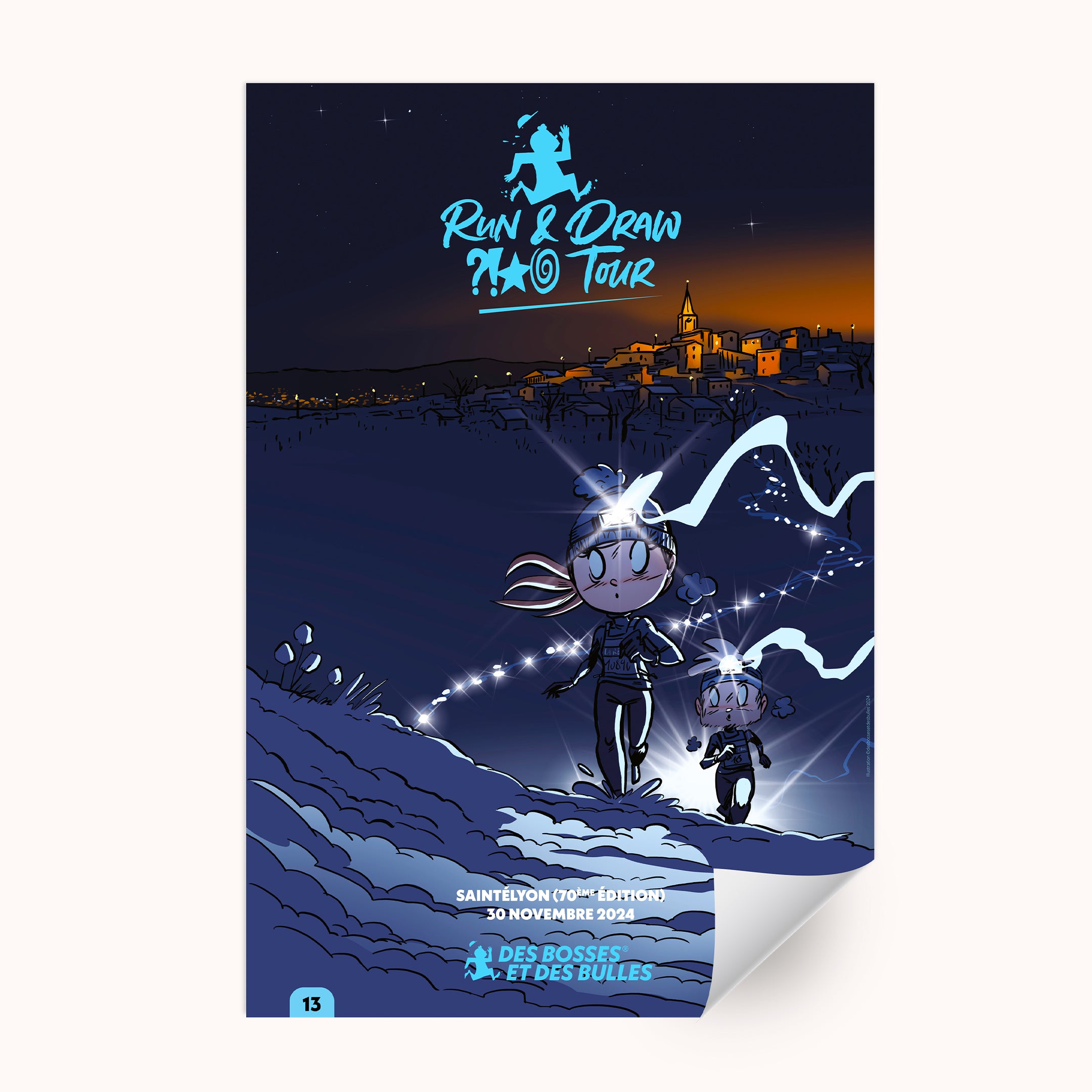 Affiche Des Bosses et Des Bulles n°13 – Saintélyon 2024