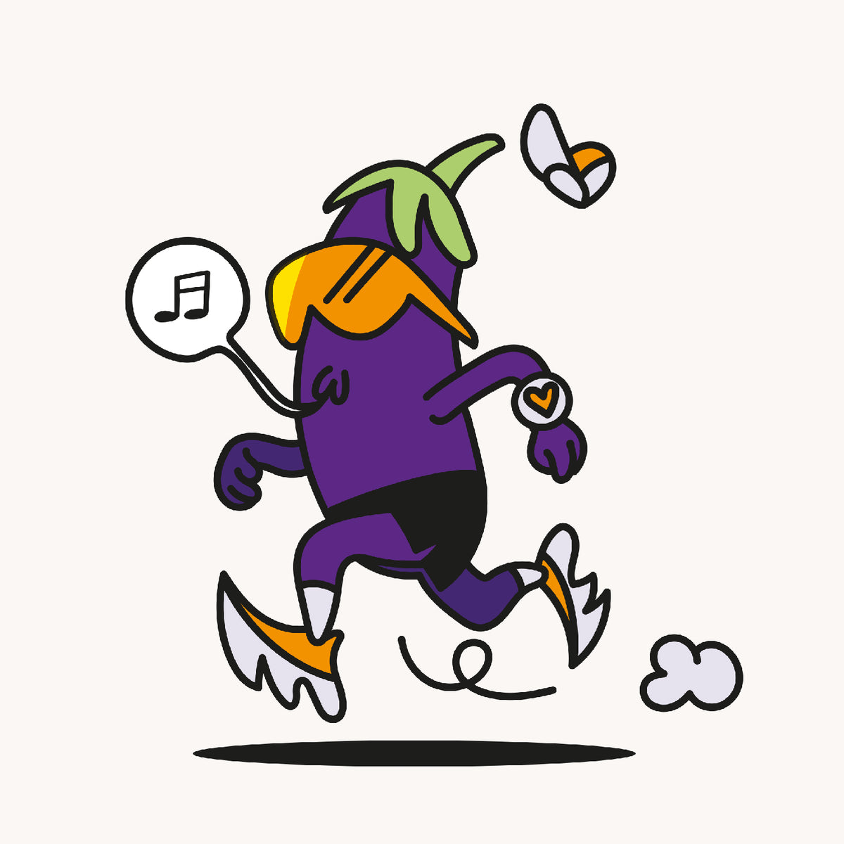 Boxer Running DBDB × BV Sport - The Aubergine