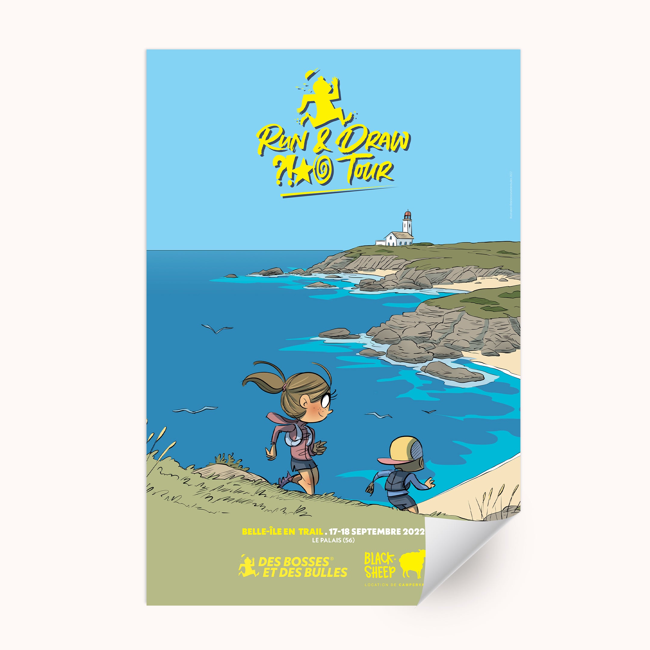 Affiche Des Bosses et Des Bulles n°5 – Belle-Île-en-Trail 2022