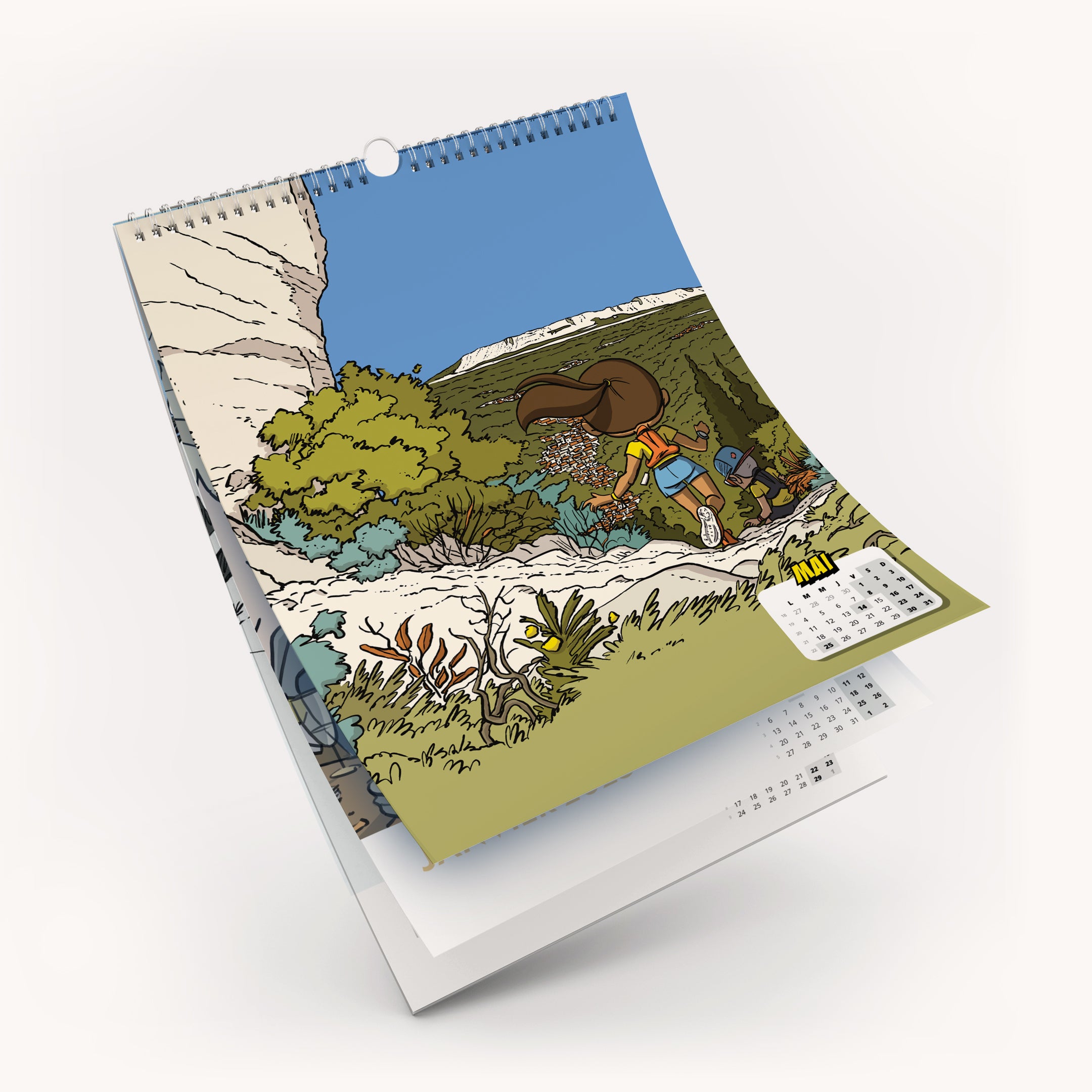 Calendrier mural Des Bosses et Des Bulles 2026