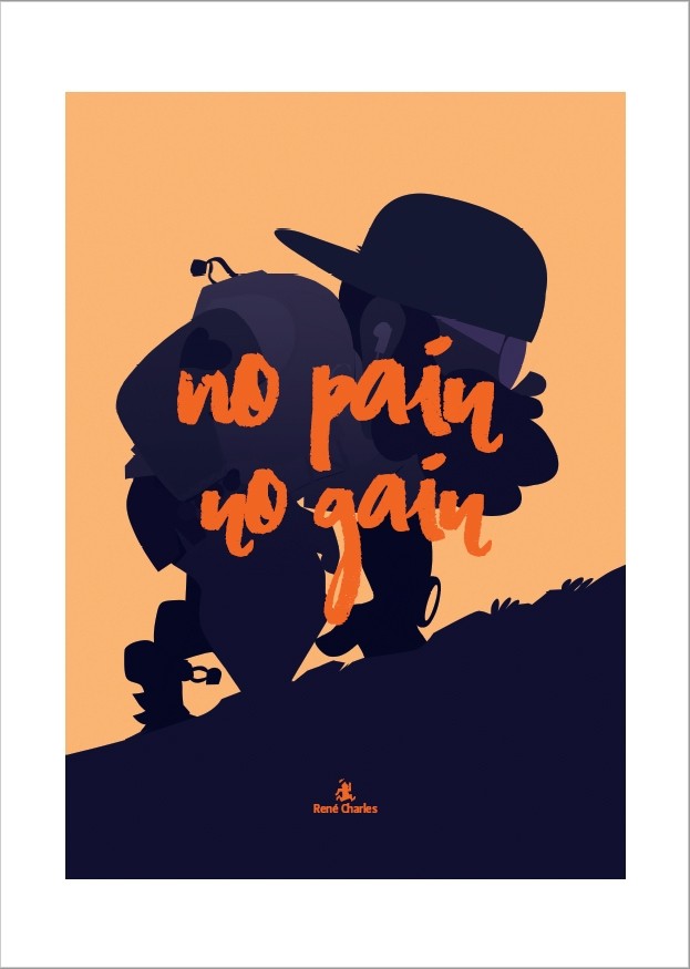 Affiche Collector "No Pain No Gain"