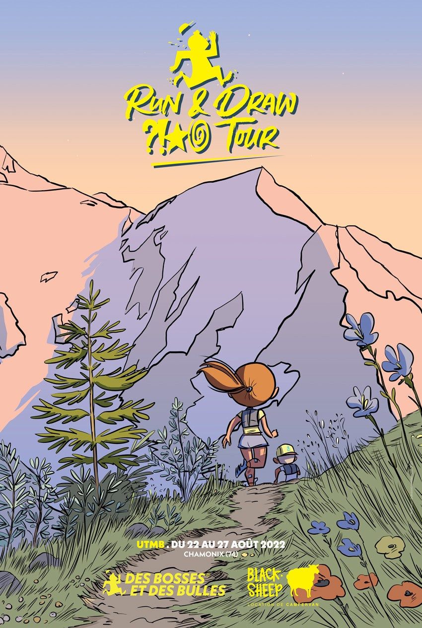 Affiche spéciale UTMB (Run & Draw 2022)