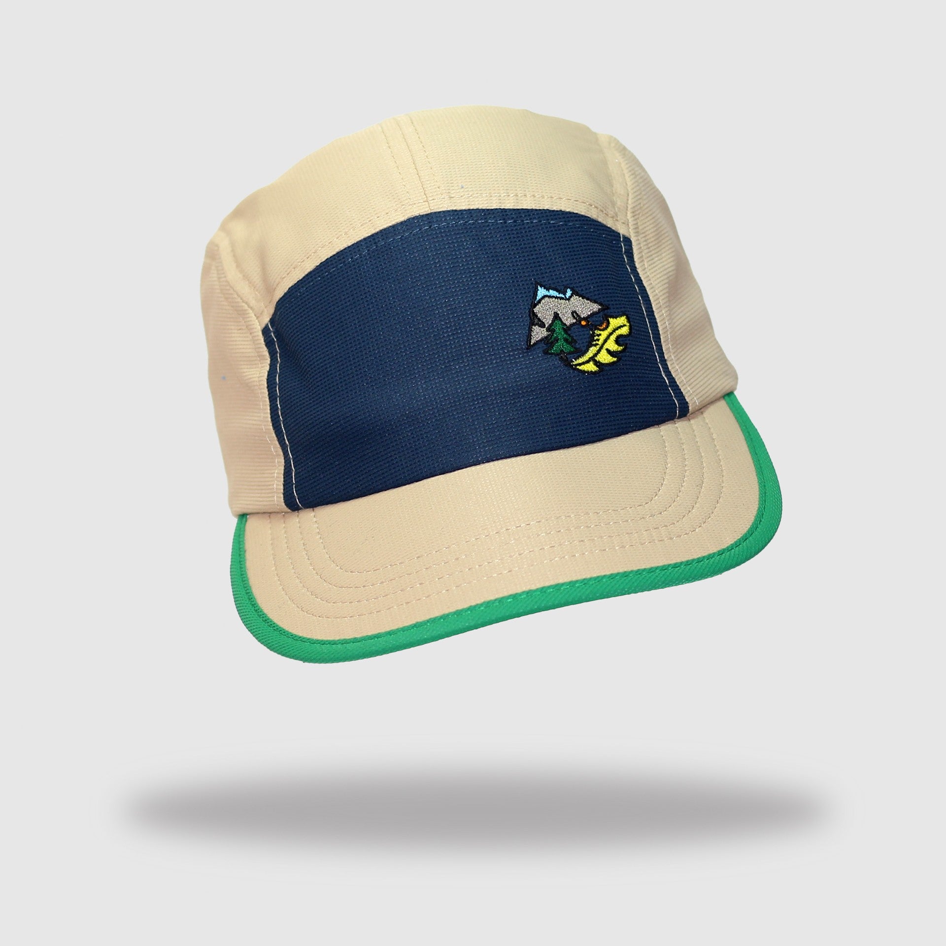 Casquette unisexe 5 Panel DBDB Beige/Bleu