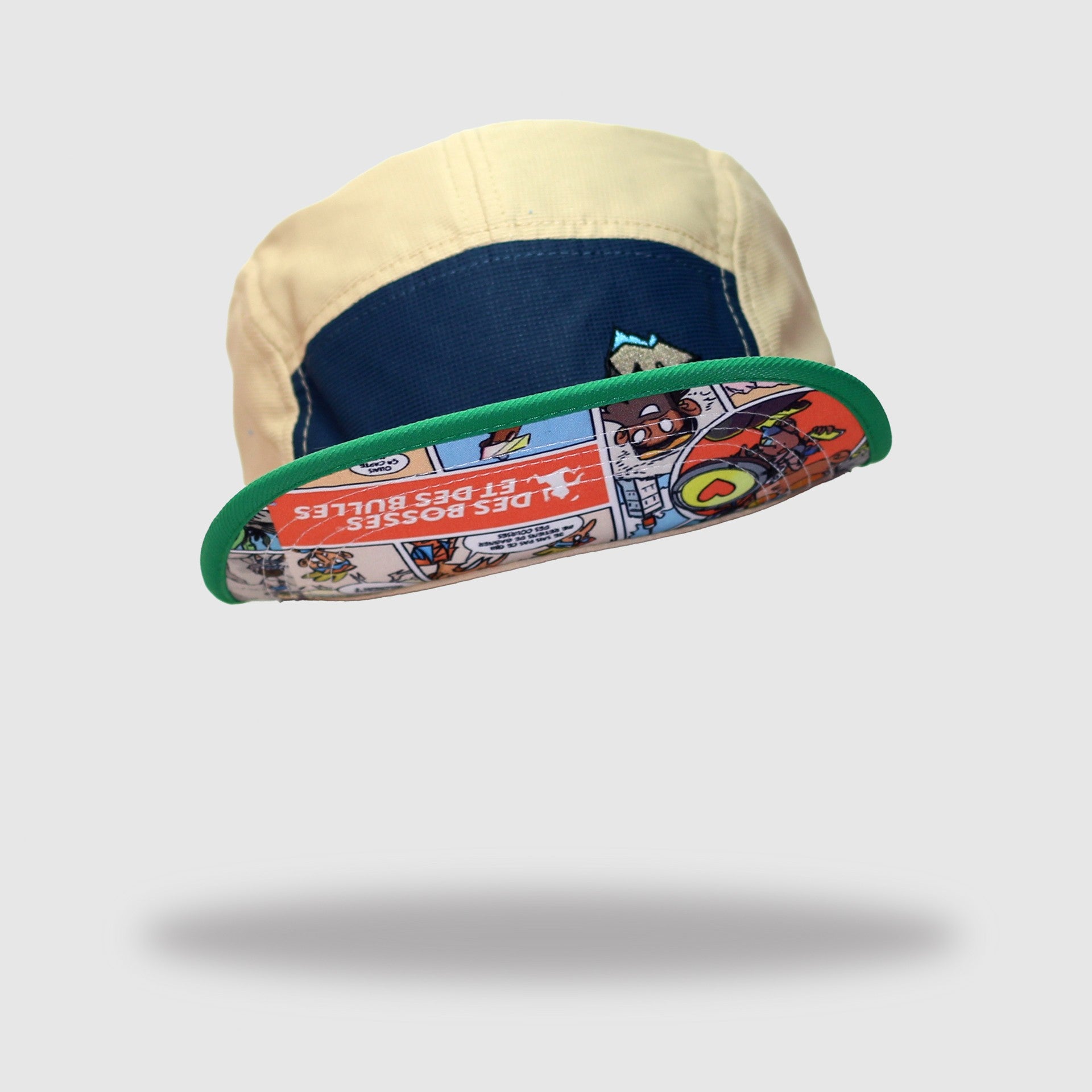 Casquette unisexe 5 Panel DBDB Beige/Bleu