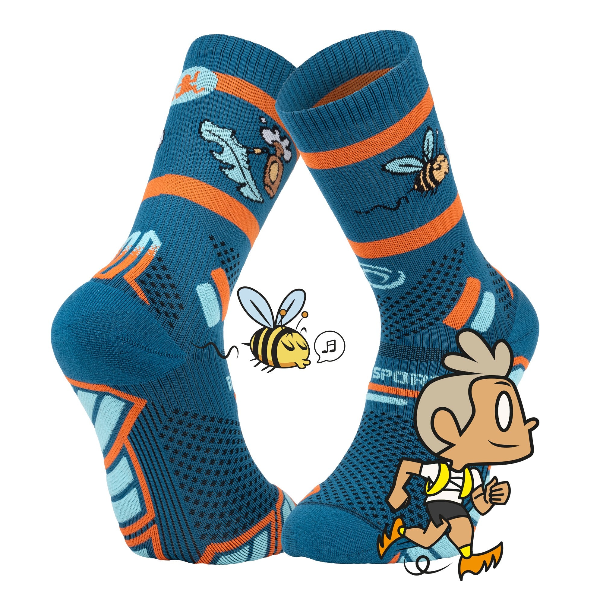 Chaussettes trail Run & Beer– Courez avec style et fun | DBDB x BV Sport