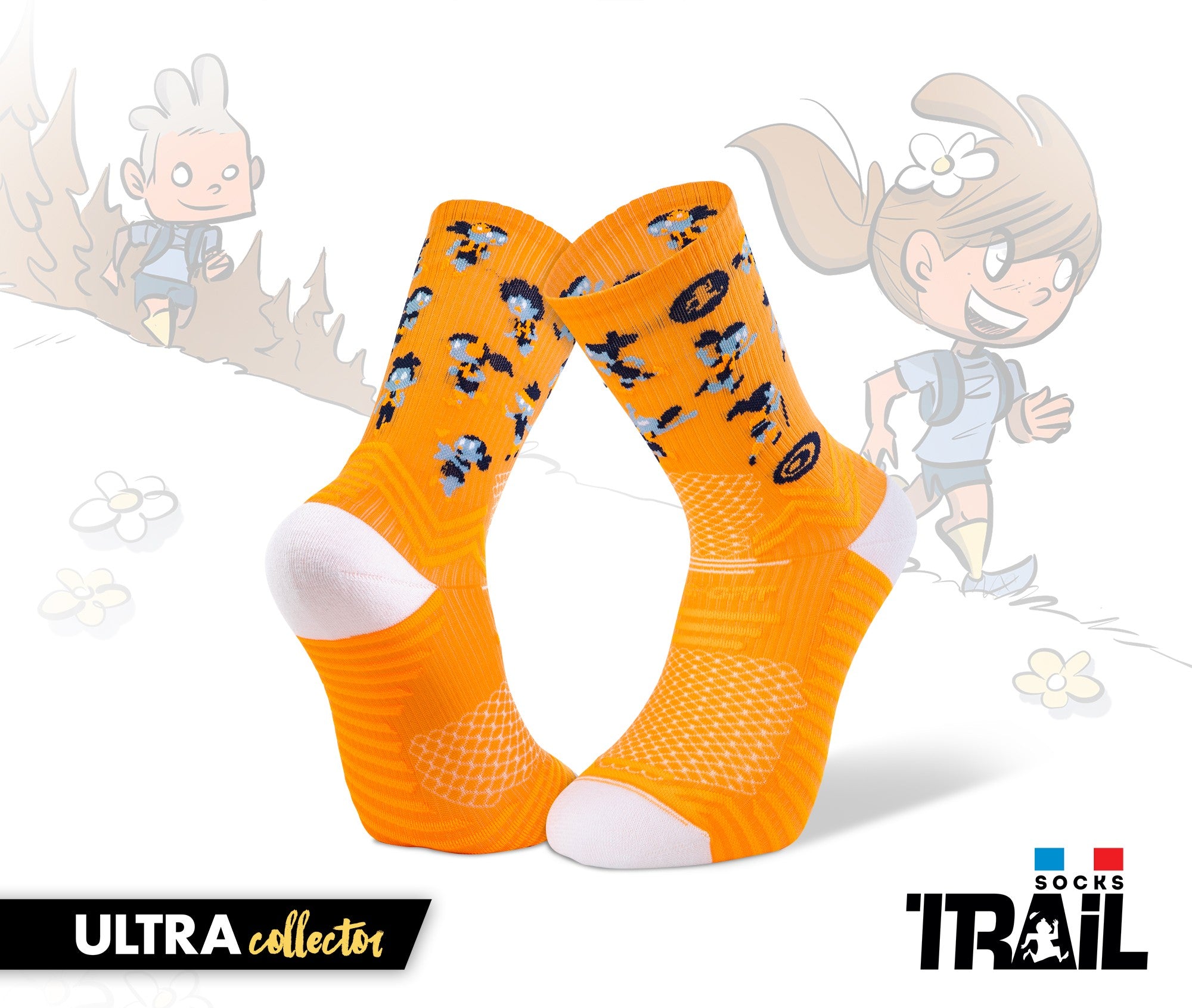 Chaussettes TRAIL ULTRA orange - Collector DBDB