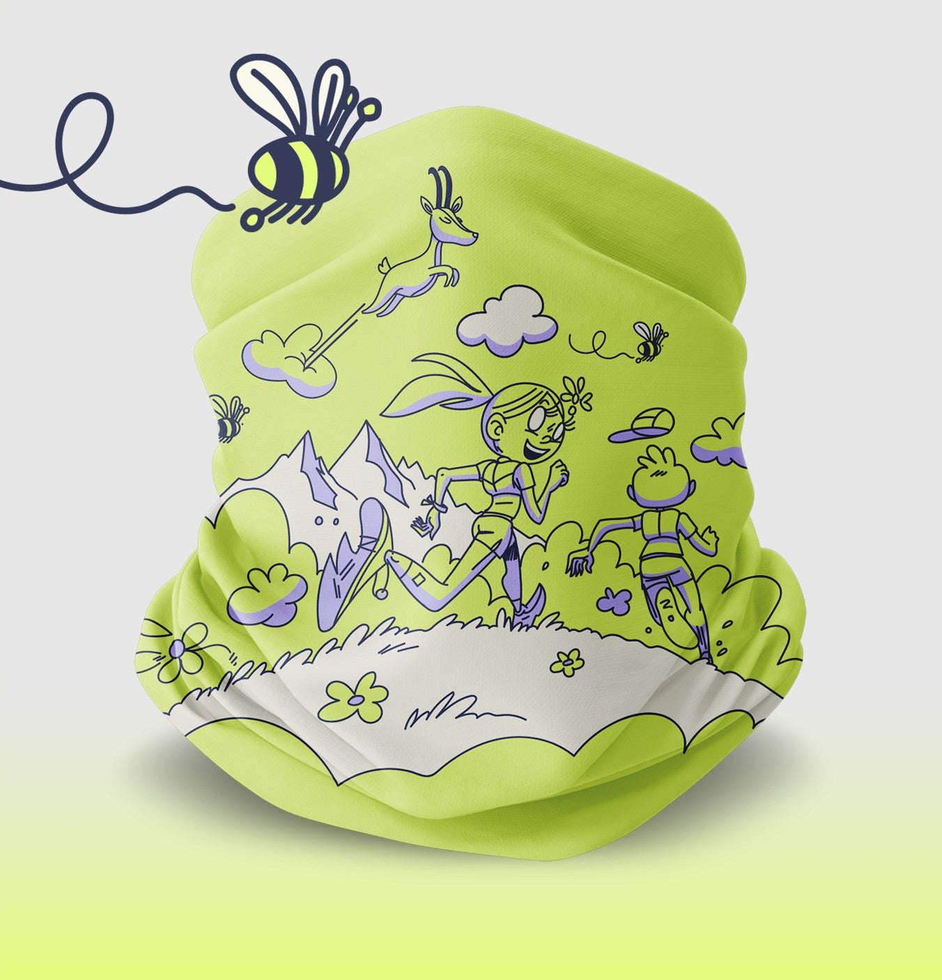 Foulard original – Collection La Cham’ - Fluo