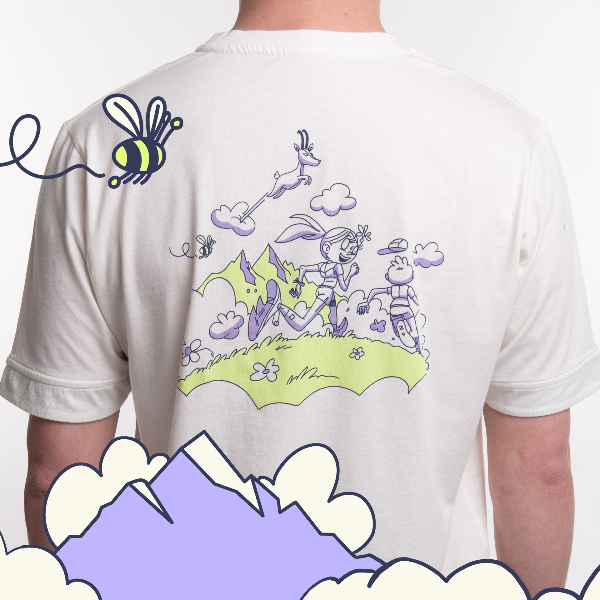 Le T-shirt unisexe After Run "Flying shoes"