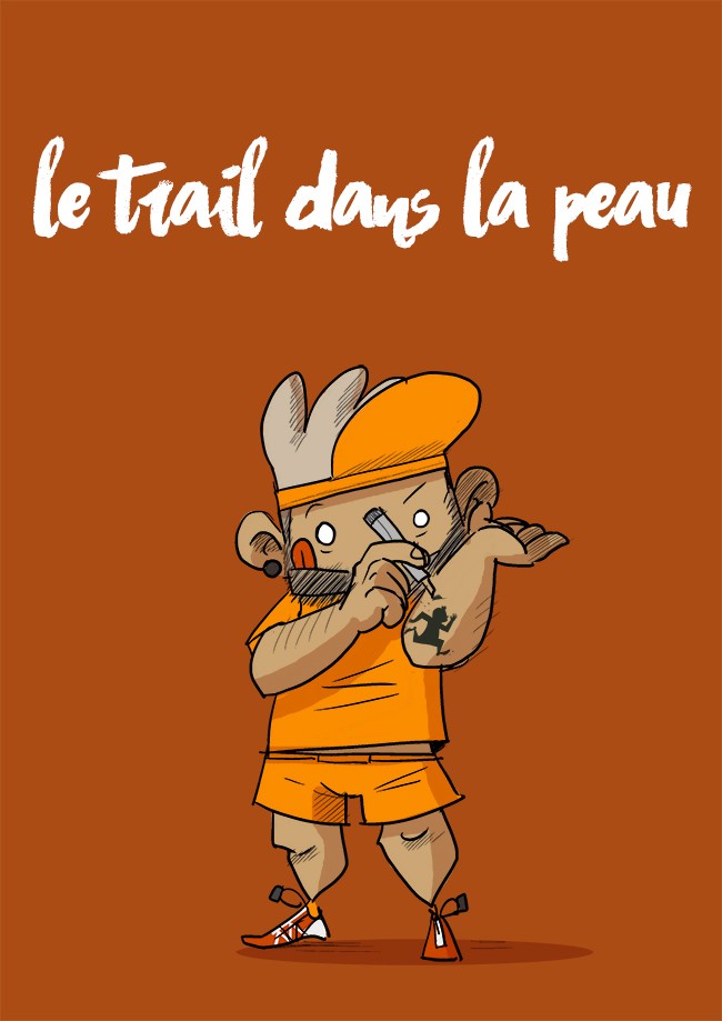 Le Trail dans la peau - orange