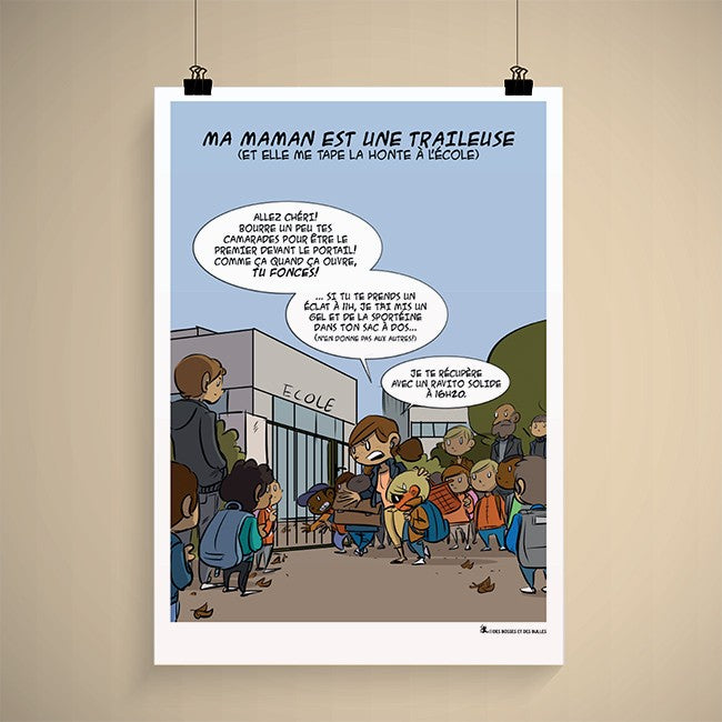 Ma maman est une traileuse et elle me tape la honte à l'école