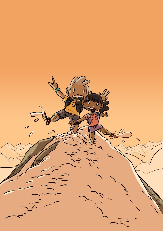 René-Charles et marilou au sommet