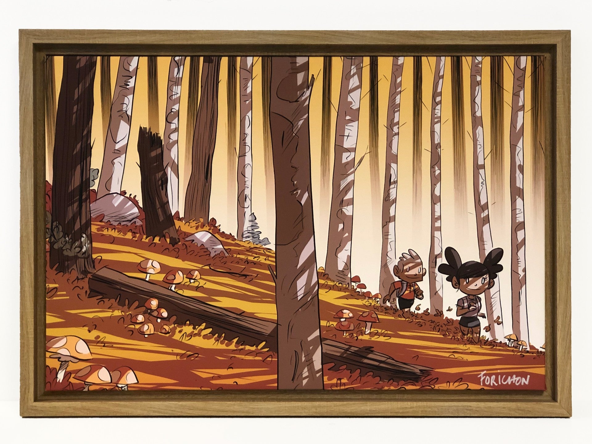 Run en forêt l'automne