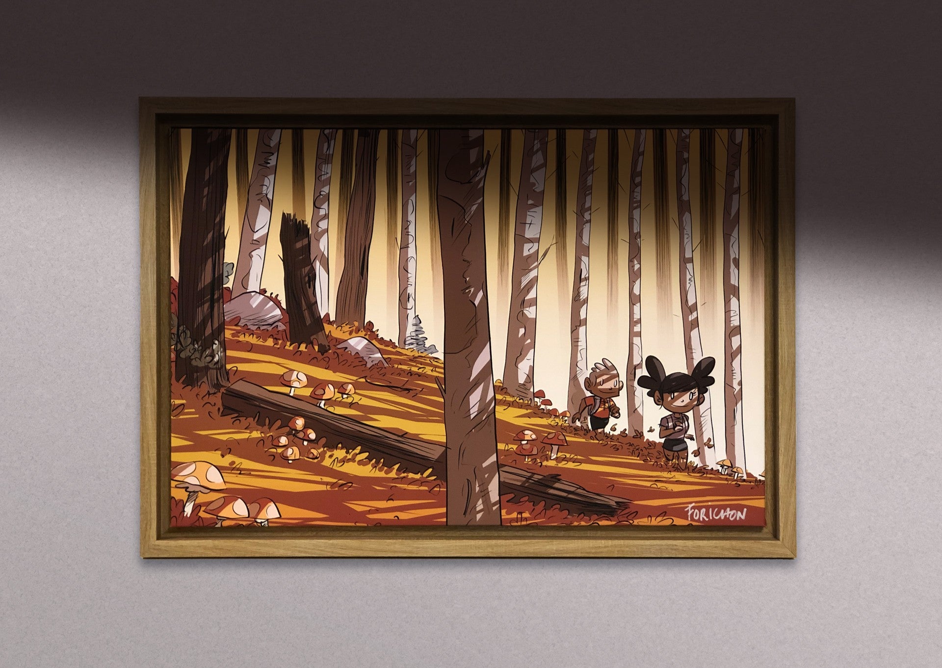 Run en forêt l'automne