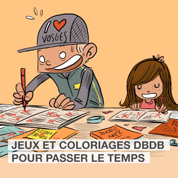 des bosses et des bulles - Jeux et coloriages DBDB pour les petits et les grands traileurs