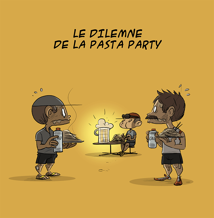 des bosses et des bulles - Le dilemne de la pasta party