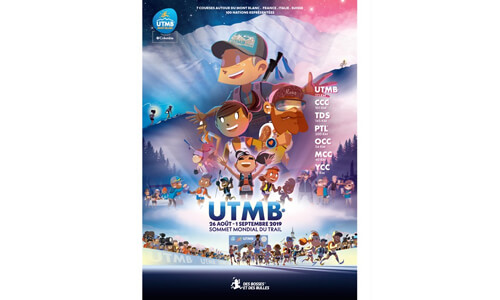 des bosses et des bulles -  publicité AFFICHE COLLECTOR UTMB 2019-A2