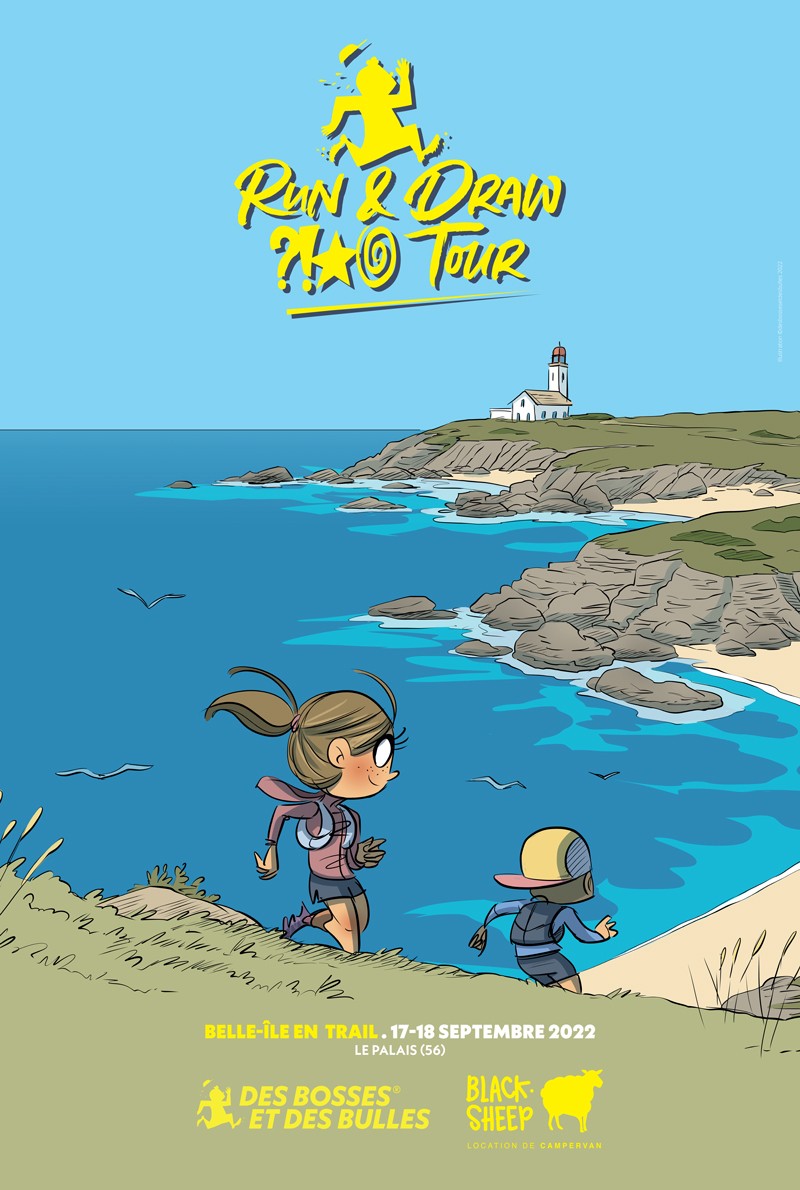 Affiche Spéciale Belle-Ile-en-Trail (Run & Draw 2022)