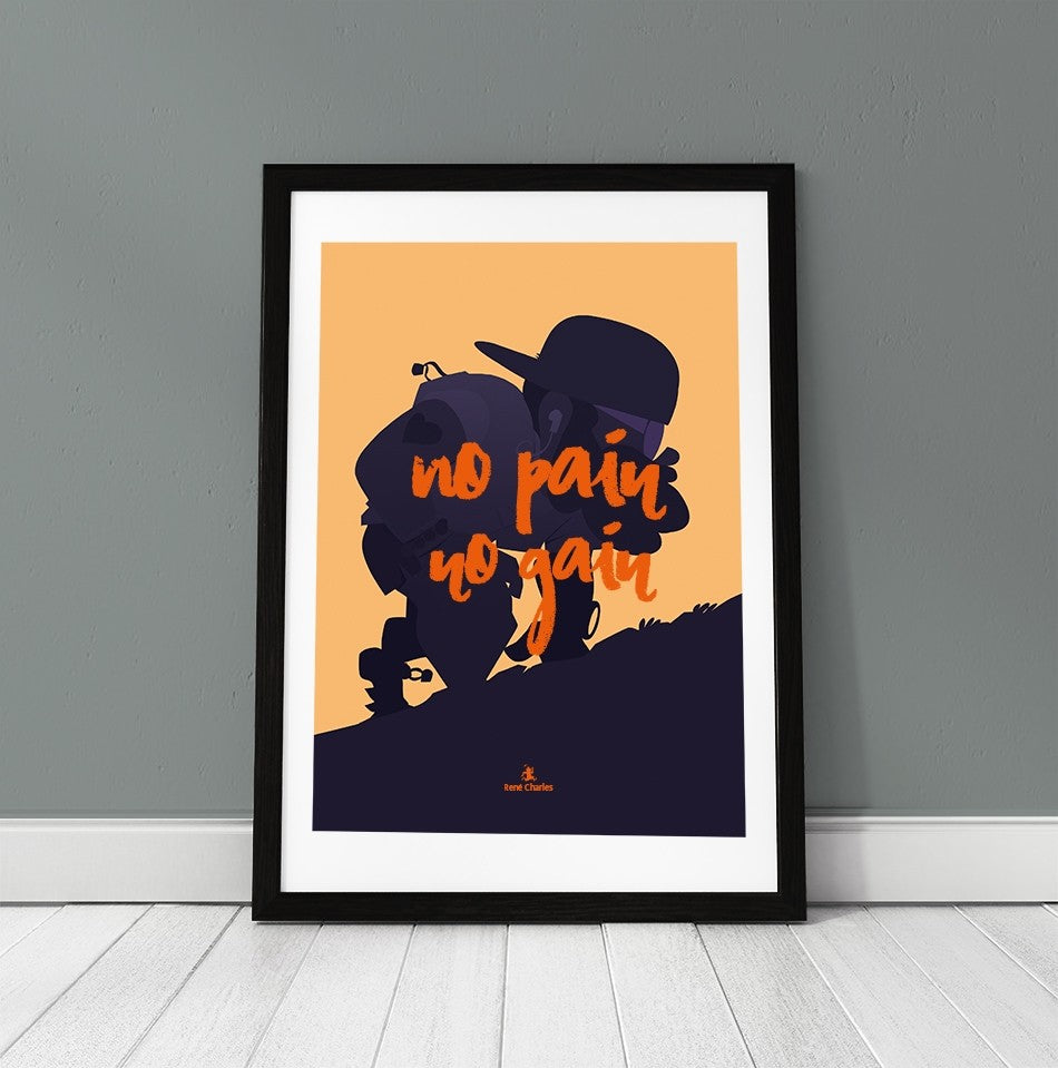 Affiche Collector "No Pain No Gain"