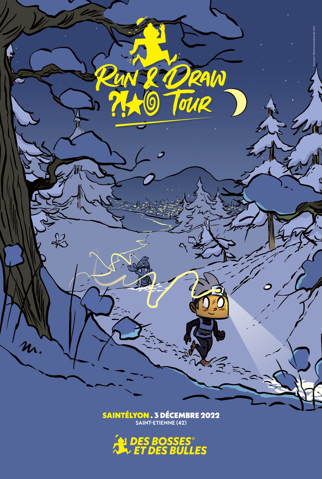 Le Coach Affiche Spéciale SaintéLyon (Run & Draw 2022)