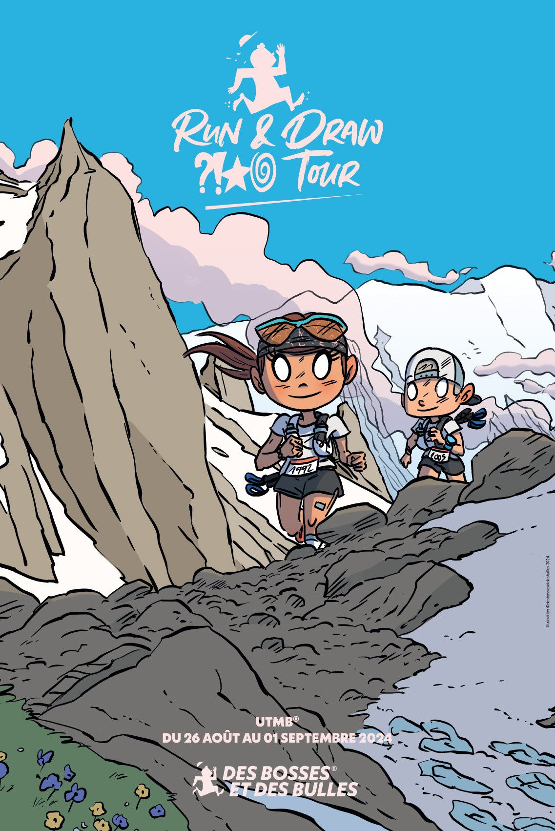 Affiche spéciale UTMB 2024 (Run & Draw 2024)
