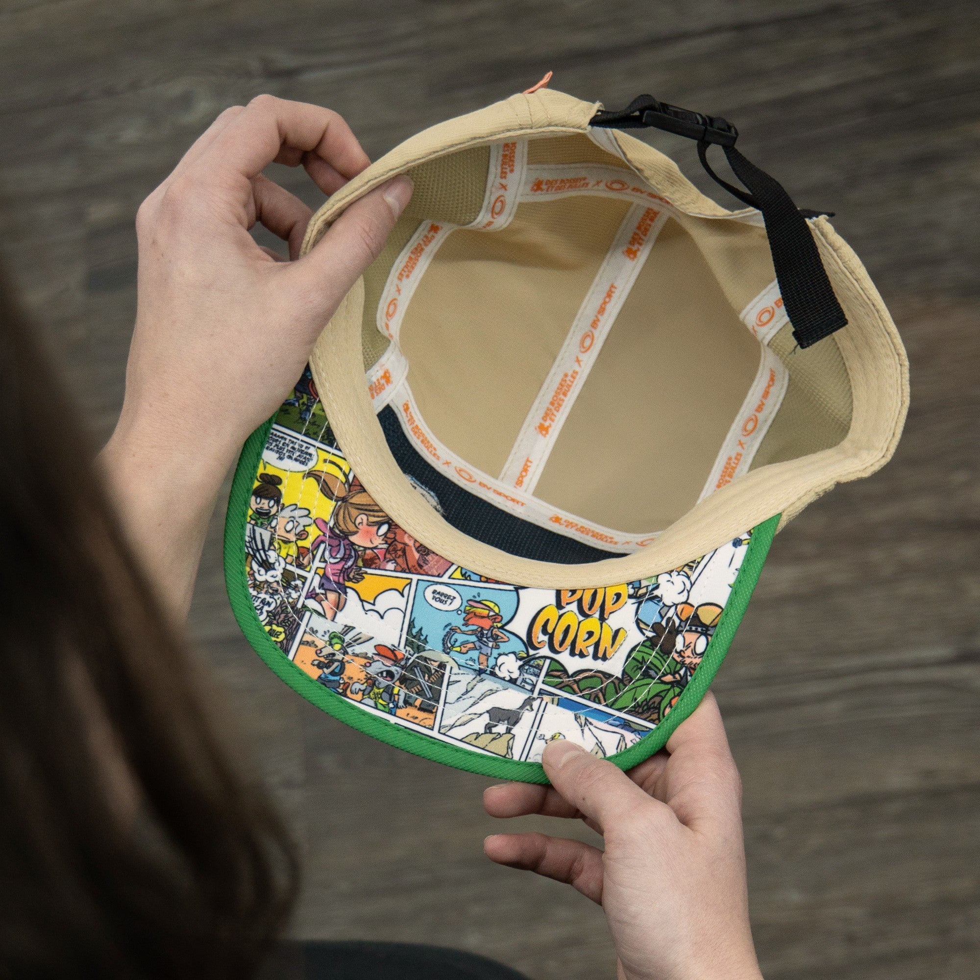 Casquette unisexe 5 Panel DBDB Beige/Bleu