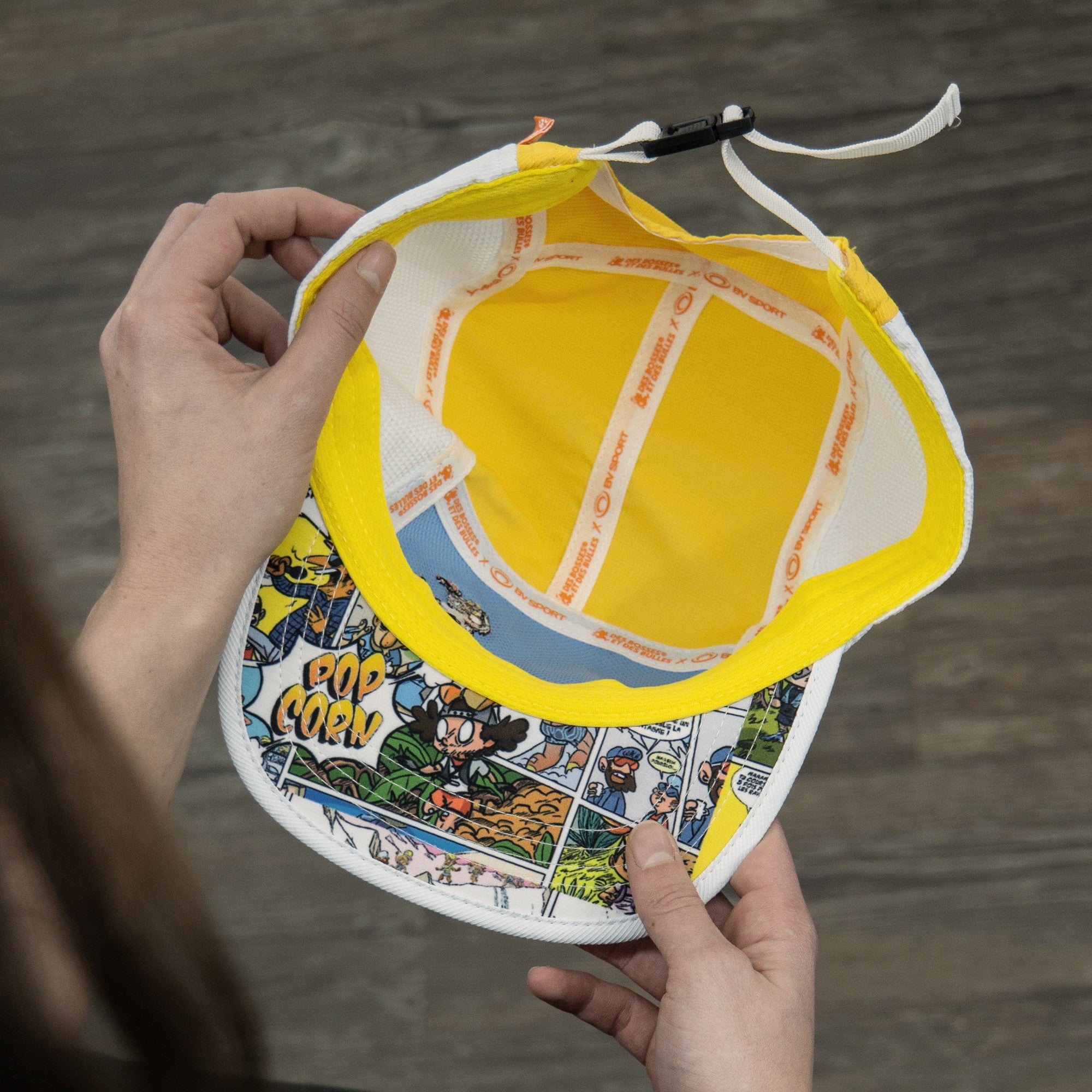 Casquette unisexe 5 Panel DBDB Jaune/Bleu