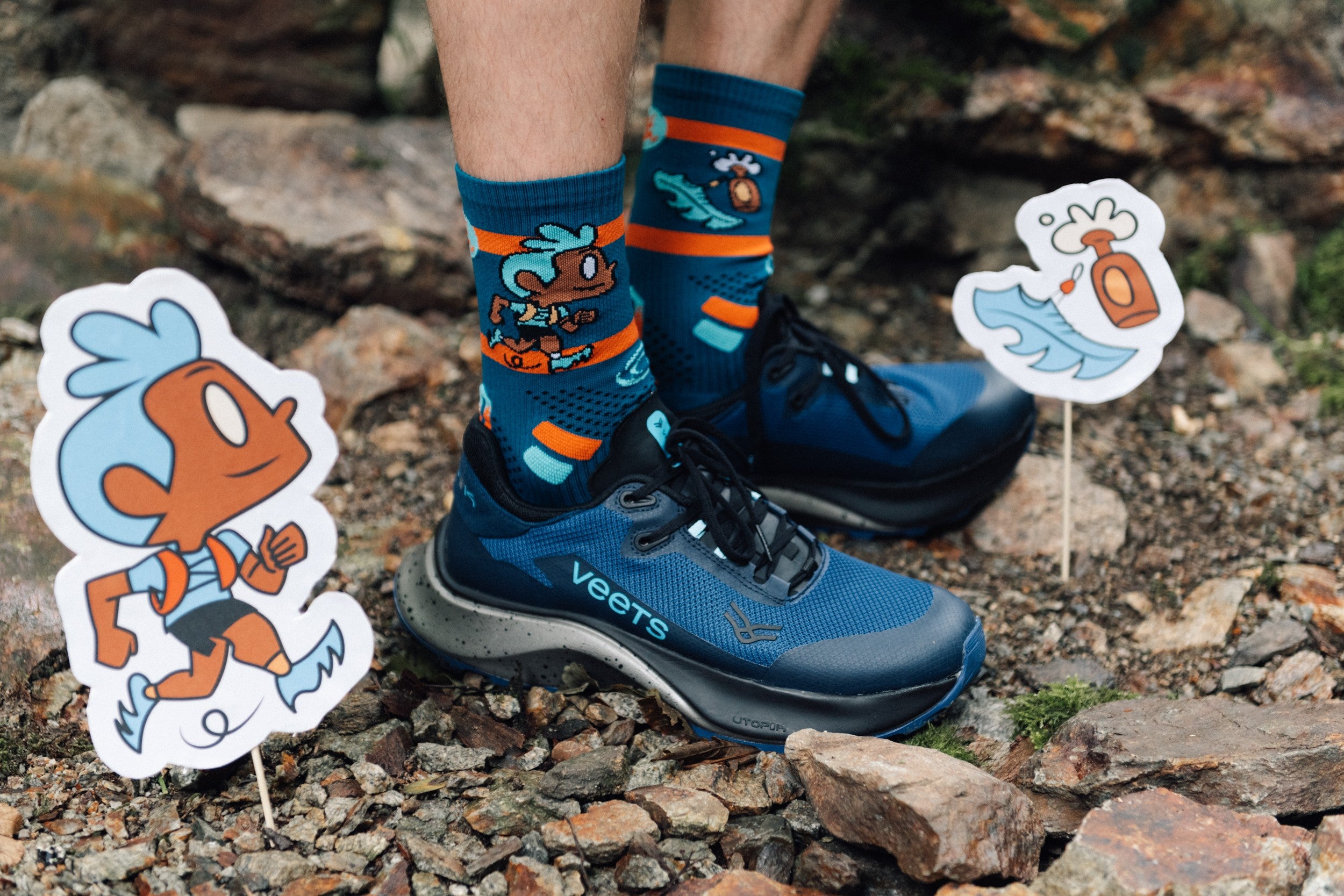 Chaussettes trail Run &  Beer– Courez avec style et fun | DBDB x BV Sport
