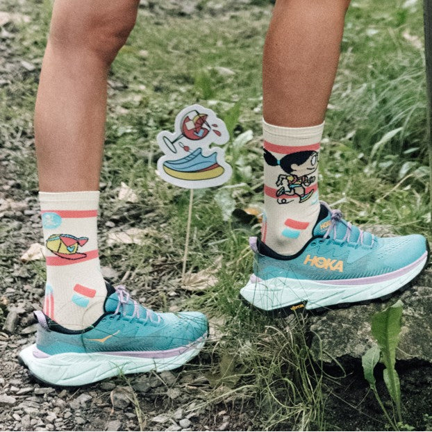Chaussettes trail Run Tonic – Courez avec style et fun | DBDB x BV Sport
