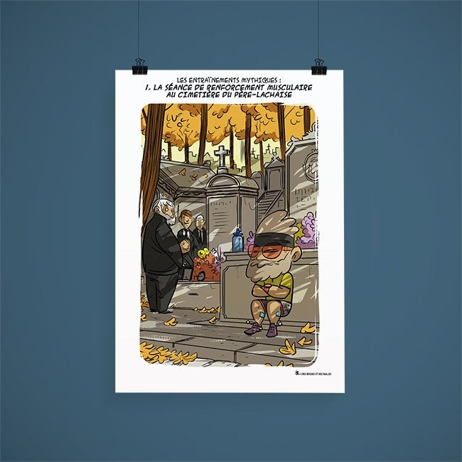 Entraînement au cimetière du Père-Lachaise