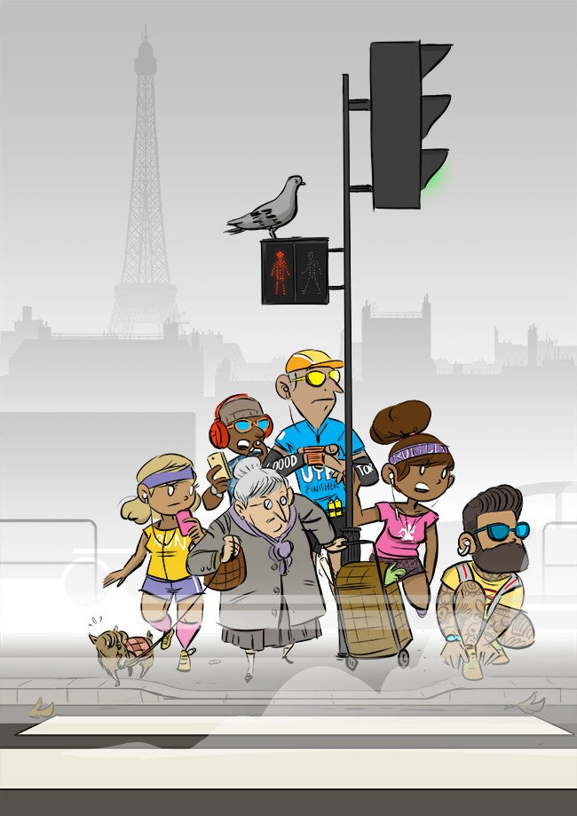 Et vous, vous faites quoi au feu rouge?