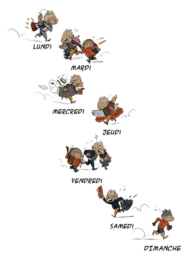 La semaine on court...et dimanche on se détend !