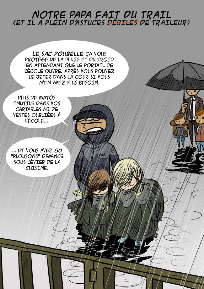 Mon papa est un traileur - Sacs poubelle