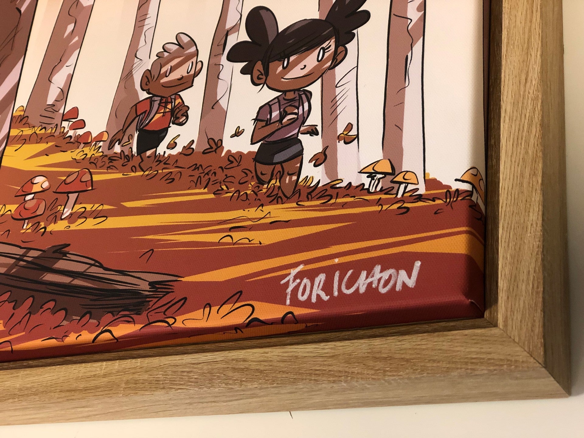 Run en forêt l'automne